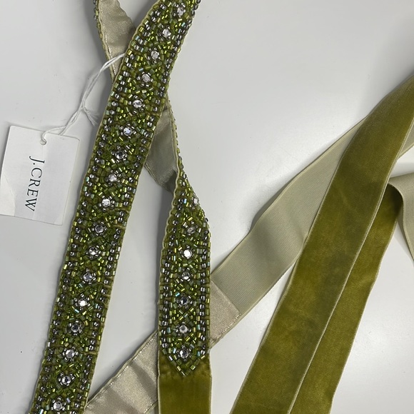 J.crew Jeweled Velvet Belt